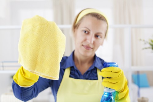 Local after builders cleaning team handling dust and debris in Edgware