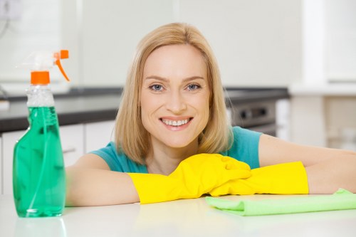 Office cleaning team maintaining a professional workspace in Edgware