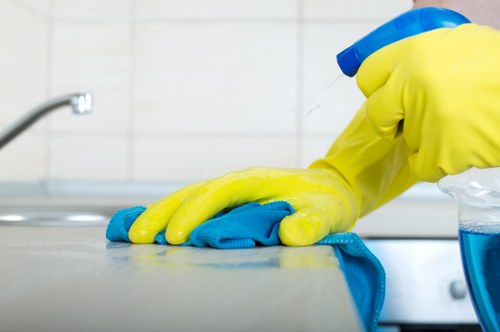 Local rug cleaner working in an Edgware property with access considerations