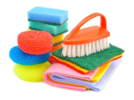 Charity donation items and reusable household goods prepared for reuse